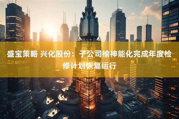 盛宝策略 兴化股份：子公司榆神能化完成年度检修计划恢复运行