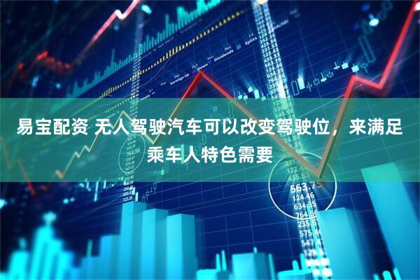 易宝配资 无人驾驶汽车可以改变驾驶位，来满足乘车人特色需要