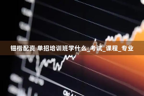 钿楷配资 单招培训班学什么_考试_课程_专业